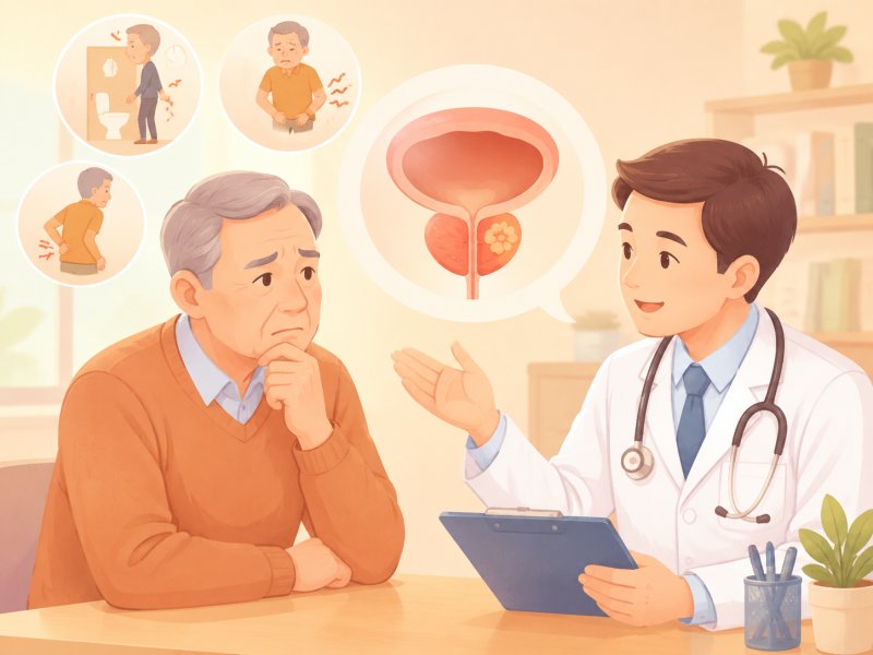 前列腺癌早期会不会有明显症状?尿频尿急和腰疼是不是和它有关?