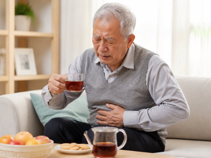 老人喝浓茶胃不舒服怎么护理?试试这3个方法