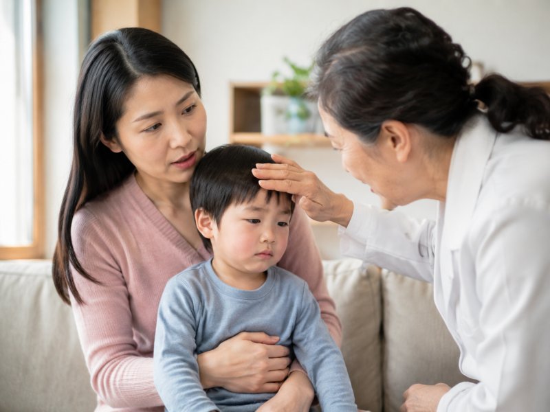小孩脸色青紫要不要紧?家长如何通过望面色初步判断孩子受寒还是积食