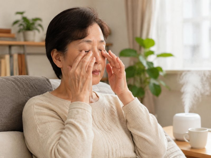老人秋冬眼睛干涩发痒怎么办？除了滴眼药水还能怎么护理？