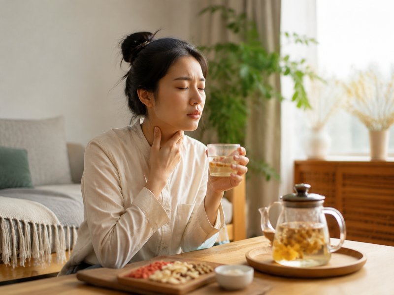 午睡后喉咙干痒怎么护理？推荐一道润肺茶饮