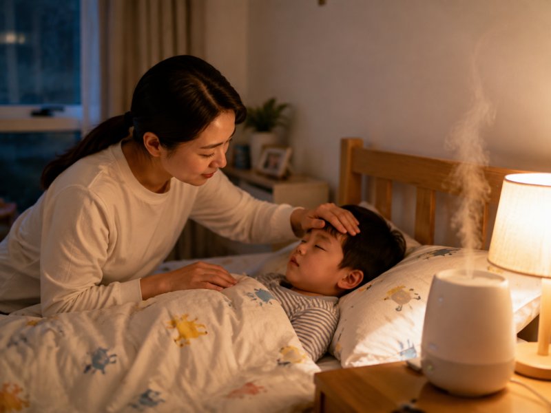 孩子哮喘夜间咳嗽睡不好,睡前护理怎么做能缓解