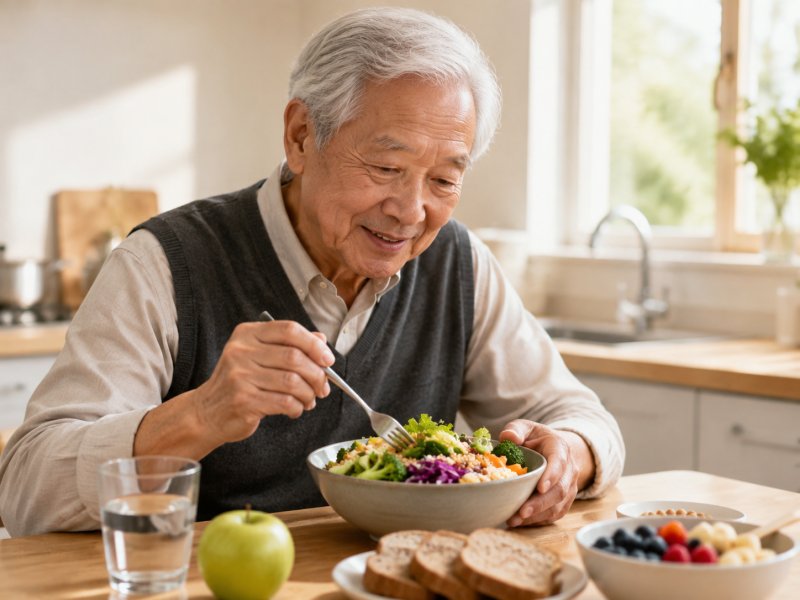 老年人得了胃下垂,日常饮食上能不能吃高纤维食物来帮助恢复?