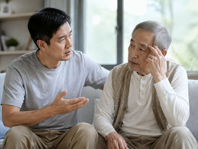 家里老人记性越来越差，做子女的该怎么开口劝他去做检查才不伤自尊？