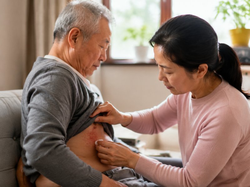 家里老人得了带状疱疹，如何预防留下后遗神经痛，日常照料要盯紧哪几点