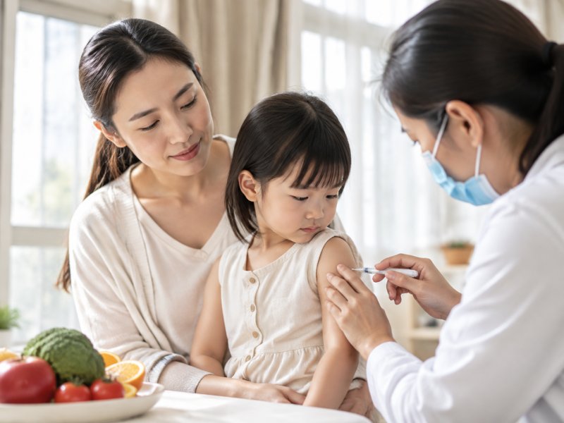 先心病手术后孩子能不能正常接种疫苗,饮食上要不要特殊调理