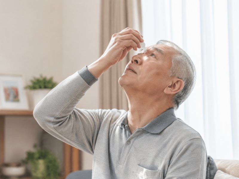 青光眼患者用降眼压药水会不会有副作用?日常护理要注意什么
