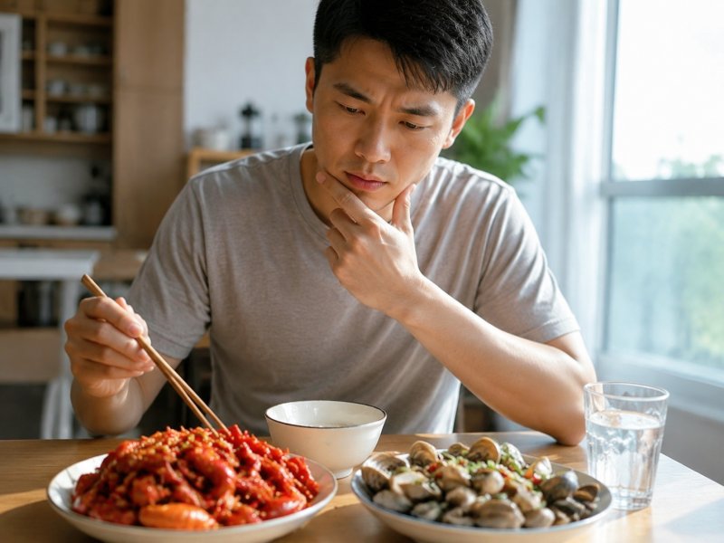 男性查出非淋尿道炎后,饮食上能不能吃辣椒和海鲜,会不会加重炎症
