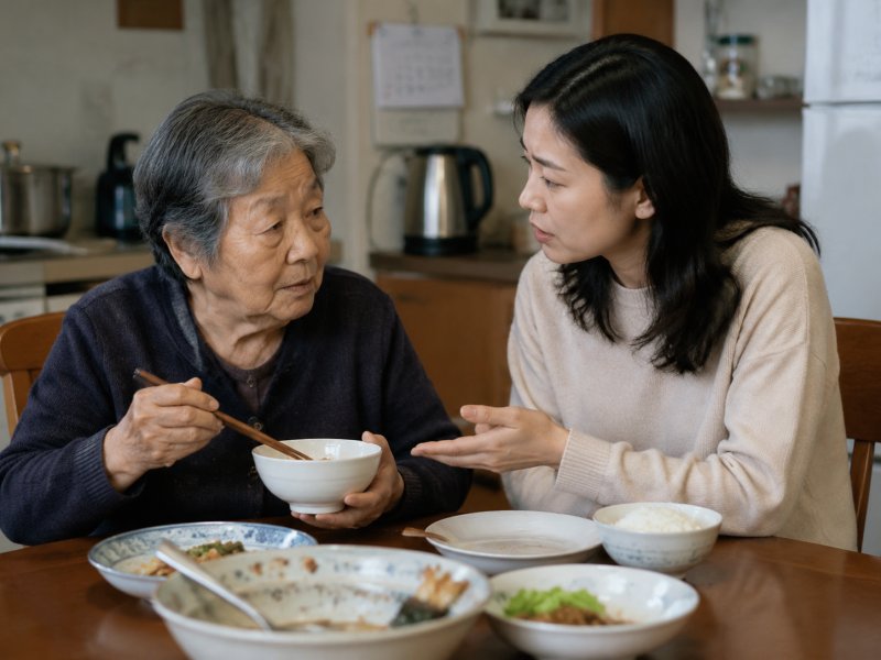 老人舍不得倒剩饭,子女该怎么劝?长期吃会有什么后果?