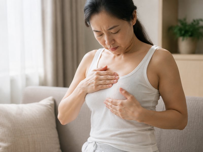 乳房皮肤出现橘皮样改变是什么原因，要不要立刻去医院排查