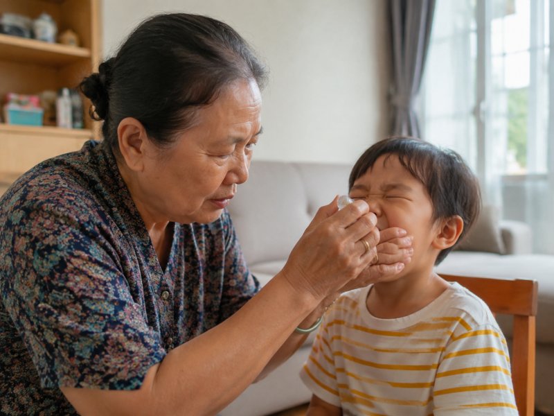 老人带孩子喂药总用捏鼻子硬灌，会不会呛到？正确姿势要教给长辈