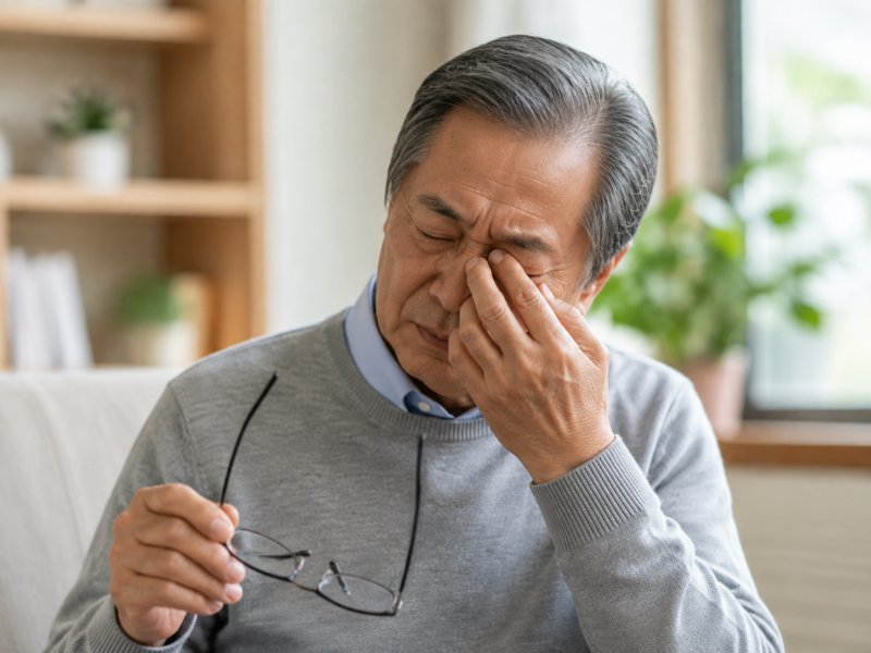 老人眼睛干涩有异物感，这种情况是干眼还是慢性结膜炎该怎么办