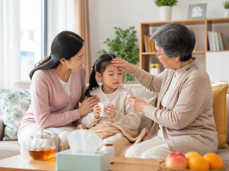 家里有老人小孩,立春换季流感高发,怎么做好居家护理