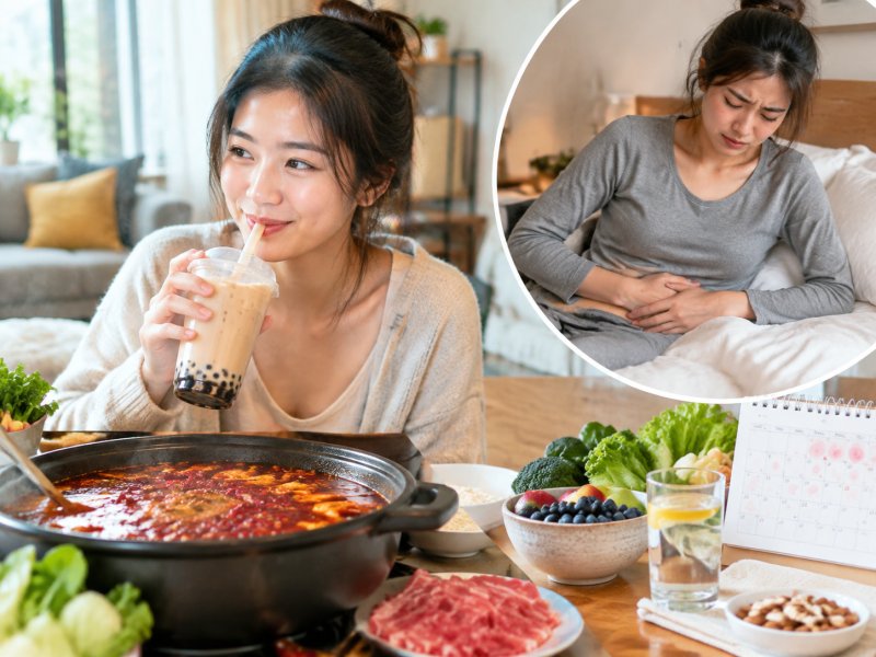 平时爱喝冰奶茶吃辣火锅，每次痛经都后悔，来月经前3天饮食上要注意什么？