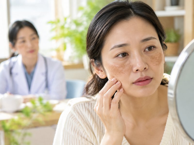黄褐斑总在颧骨两边对称长，到底什么原因引起的？要不要先查妇科