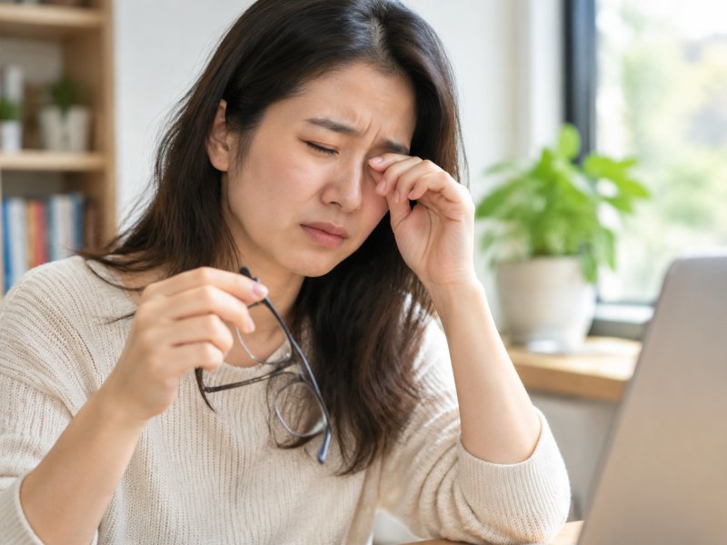 总觉得眼睛里有沙子磨得慌，会不会是干眼症的症状表现？
