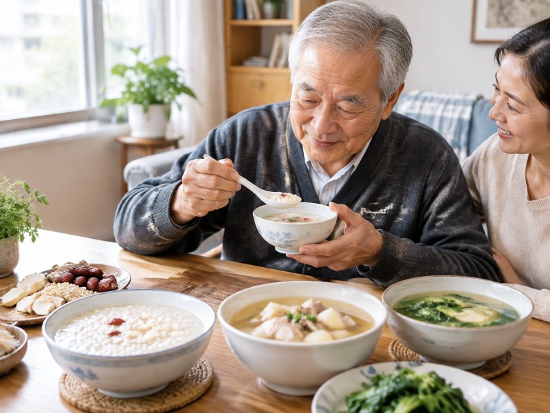 家里有肺癌老人,每天吃什么粥汤既好消化又能养肺