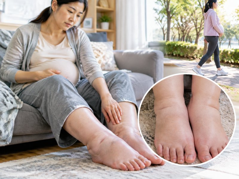 孕36周双脚肿成馒头，还要不要坚持每天散步？走多久合适