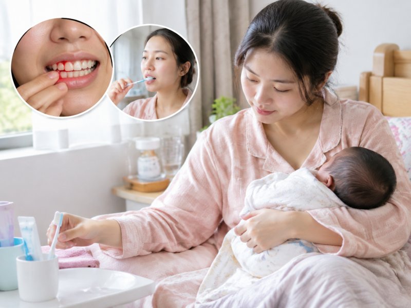 有牙周炎的孕妇生完孩子后出血能自己好吗,月子里该怎么护理口腔
