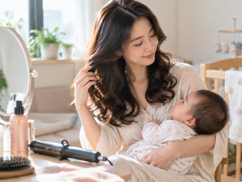哺乳期妈妈细软发质想烫卷,会不会对宝宝有影响需要注意什么