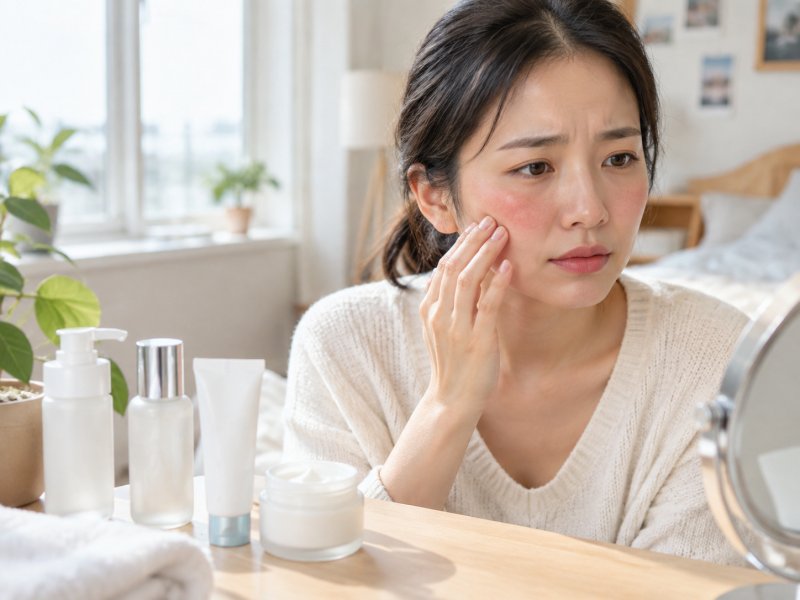 皮肤一到换季就泛红发痒能不能化妆,日常护理该用什么修护