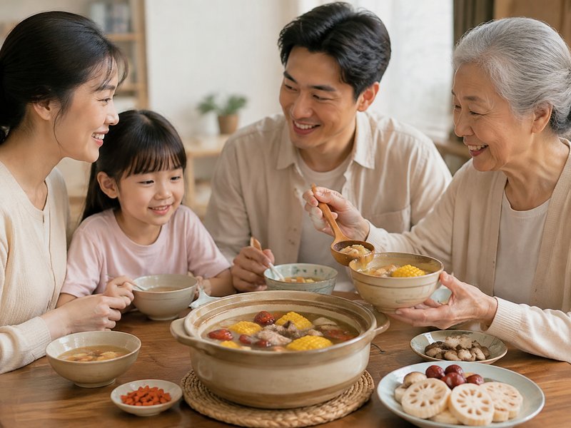 全家一起喝春季抗老汤时,家里老人和小孩该怎么选择?是否每人都适合同一锅