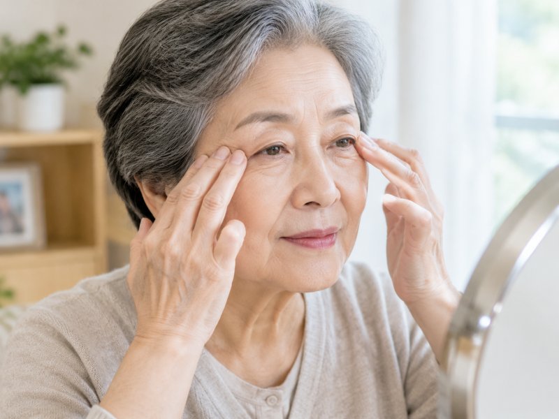 老人眼皮垂下来挡眼睛怎么护理,能不能用按摩缓解