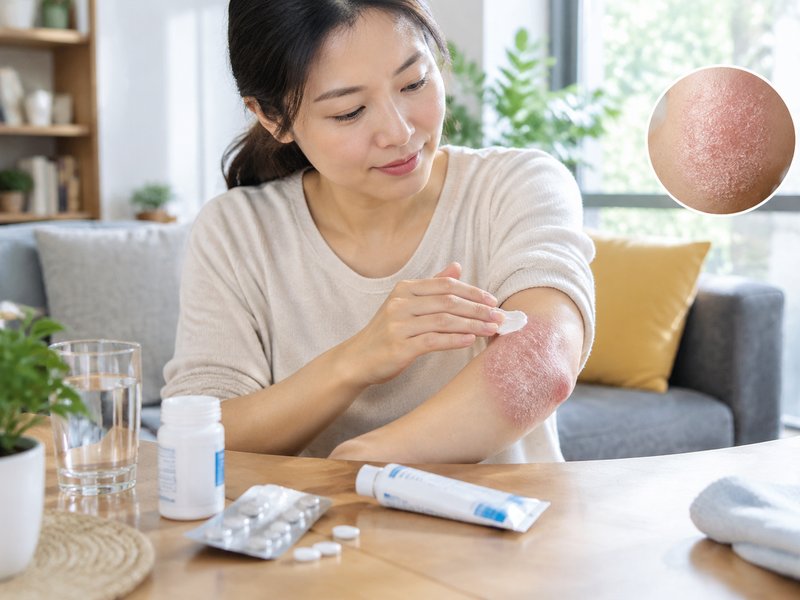 口服富马酸加外涂药膏，牛皮癣皮损多久能见好？日常护理怎么做