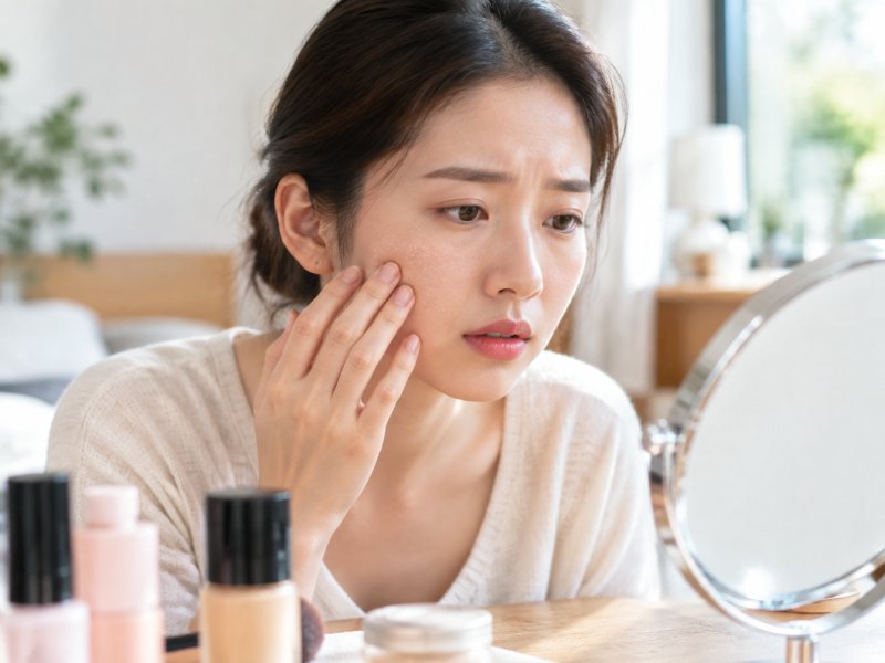 上妆后总是卡粉起皮怎么办？先别急着换粉底，检查一下这步