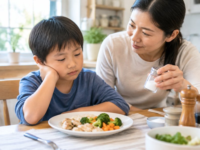 孩子吃盐多会不会加重肾脏负担？儿童肾病饮食怎么控制调料
