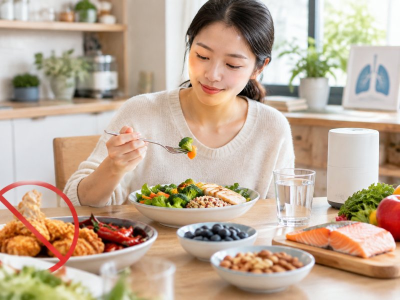 哮喘病人日常饮食有哪些忌口，怎么吃才不伤肺助恢复
