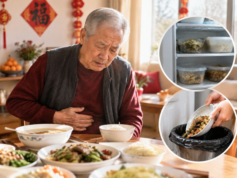 老人过年肠胃弱，吃隔夜菜容易出问题，怎么做才能避免中毒