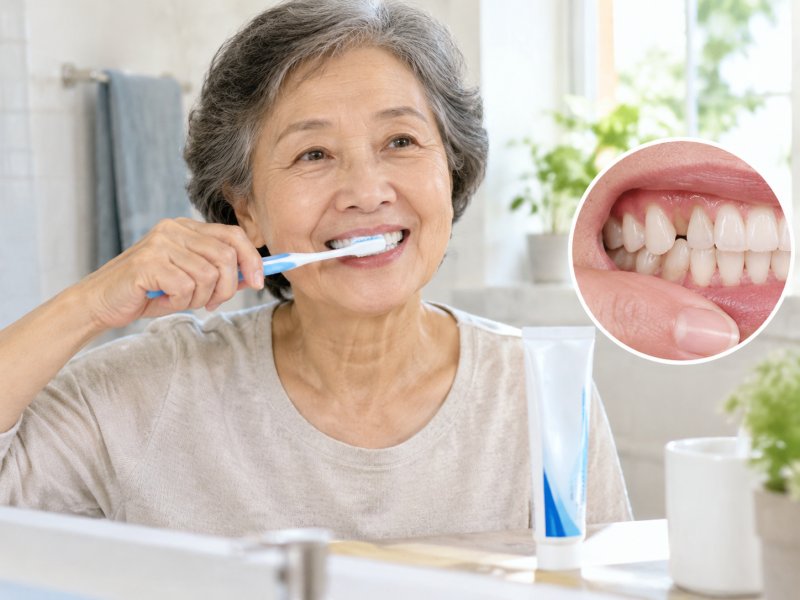 老人牙根暴露用加钙牙膏能不能缓解？牙龈萎缩护理更关键