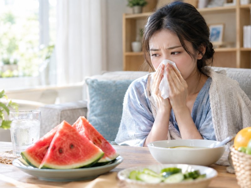 夏季感冒反复不好，是不是和吃冰镇西瓜有关？饮食上要注意什么