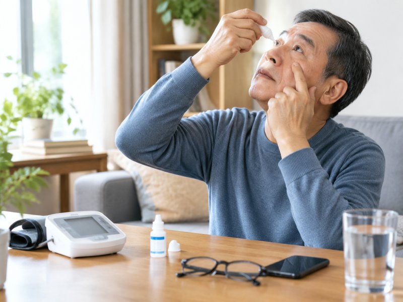 高血压患者日常怎么护理眼睛?看手机、滴眼药水这些细节要注意什么