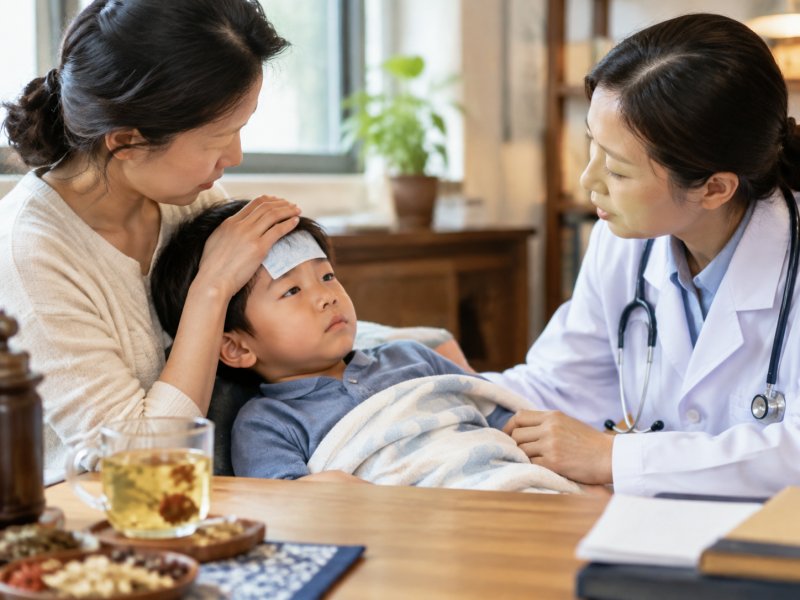 孩子发烧能不能喝凉茶?儿科医生:分清这3种情况,别盲目