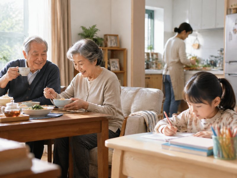 家里有老人和小孩,养生方法是不是完全不同?怎么分开照顾更科学