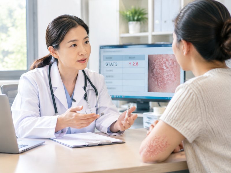体检发现转录因子Stat3偏高和牛皮癣有什么关系,要不要额外做检查?