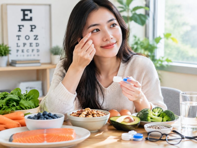 长期戴隐形眼镜的人吃什么对眼睛好?怎么从饮食上护眼
