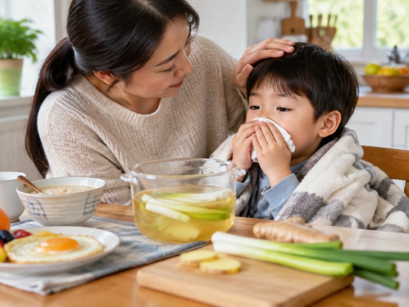 孩子感冒咳嗽能不能用葱白煮水?几岁开始合适
