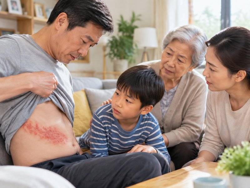 得了带状疱疹会不会传染给家人?家里有小孩老人要注意什么?