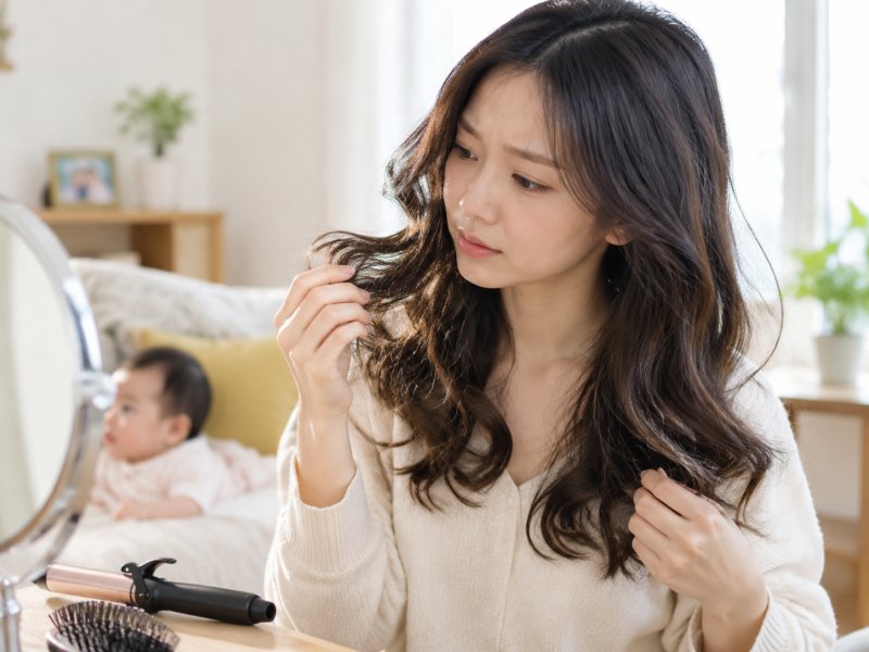 生完孩子发质变细软掉发多,这时候烫卷会不会让头发断得更厉害,如何降低风险