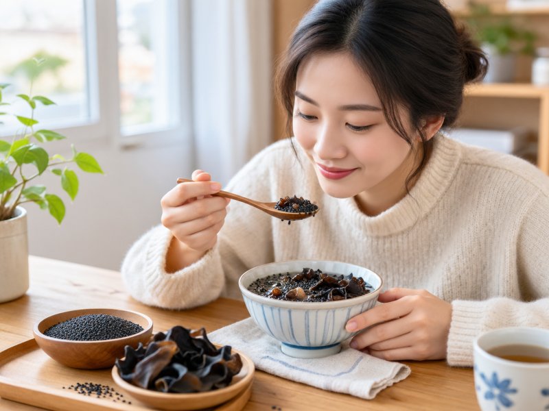 冬季每天要不要吃点黑芝麻木耳?这样吃既润燥又护肾
