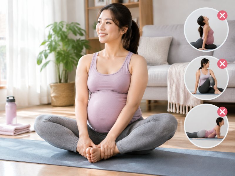孕4个月后肚子变大,还能不能做瑜伽?哪些动作要避开