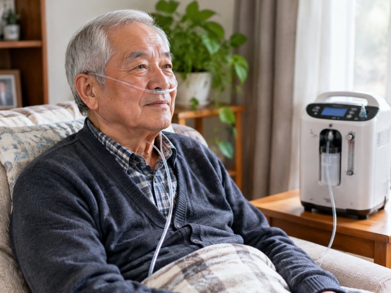 家里老人得慢性支气管炎,长期吸氧每天吸多久才合适