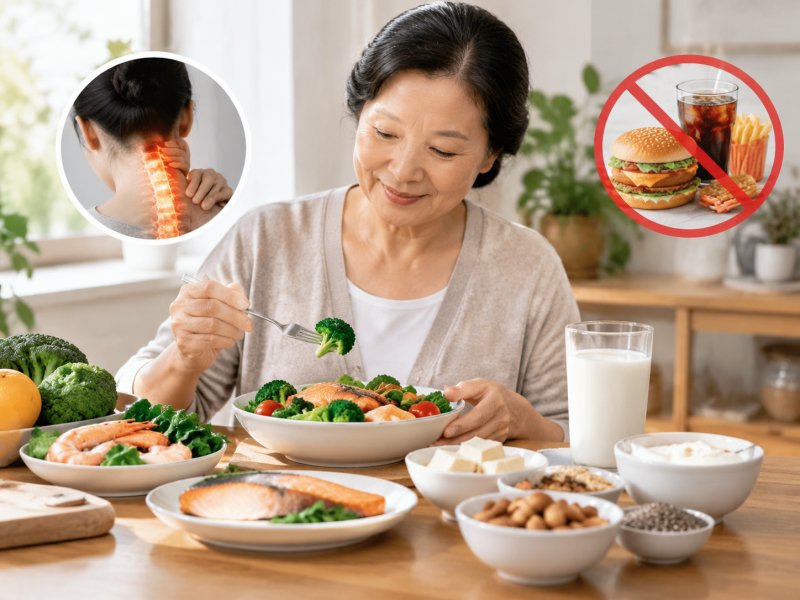 颈椎骨质增生的人平时怎么吃?补钙和忌口分别要注意什么?