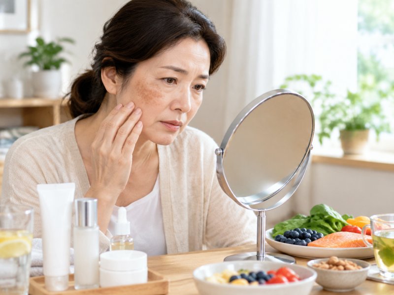 更年期女性黄褐斑颜色变深怎么办，日常护肤和饮食要注意什么