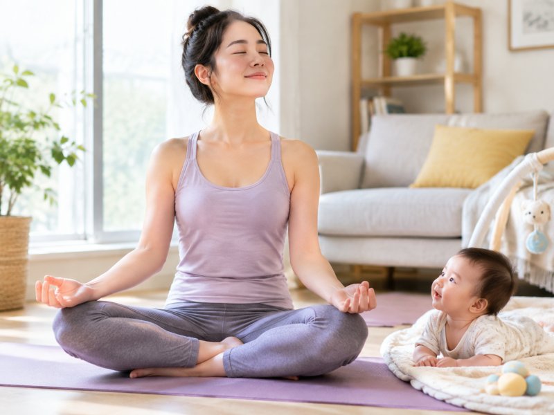 刚生完孩子脸色差,能不能通过温和瑜伽来调理气色和心情