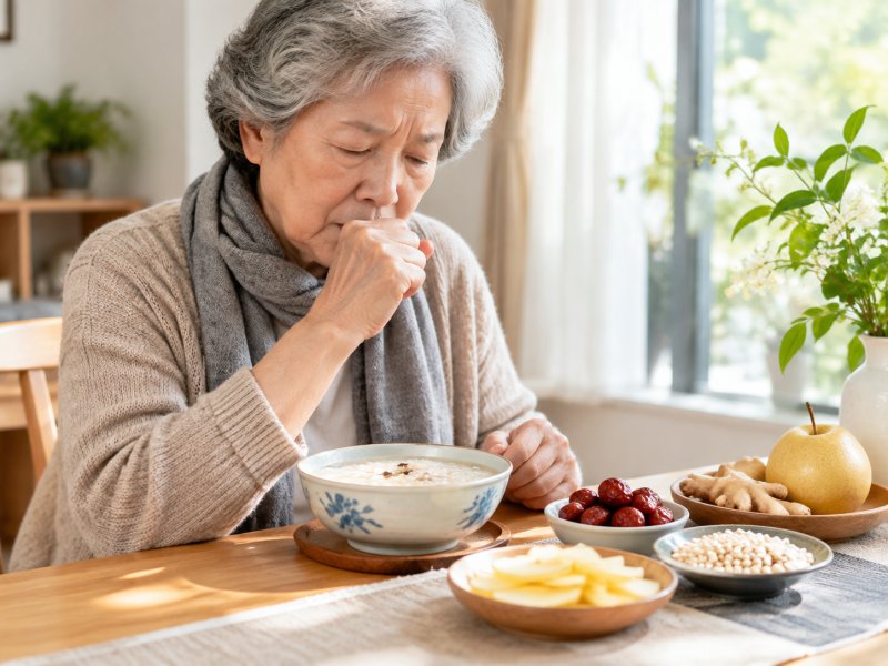 老人春季咳嗽多久能缓解?搭配这几样食材熬粥更稳妥