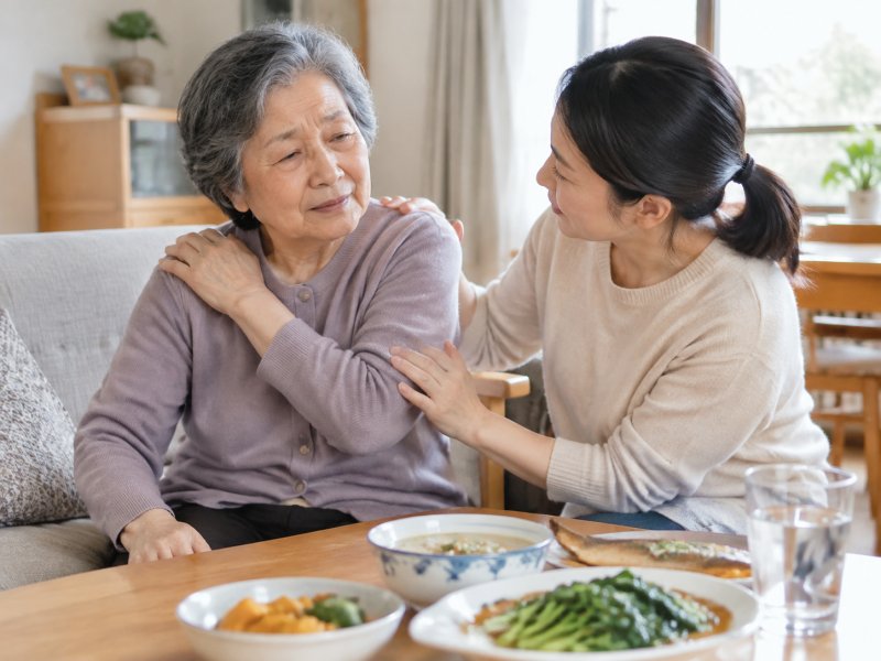 家里老人得了肩周炎，作为子女该怎么照顾他们的饮食和日常活动？